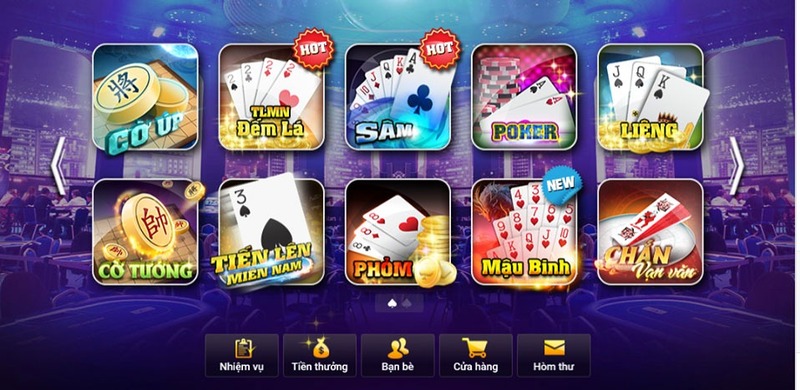 Game bài Fb88 sở hữu kho trò chơi vô cùng đa dạng